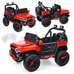 Электромобиль "Крутой водитель" на аккумуляторе, с р/у управлением, в коробке (красный)