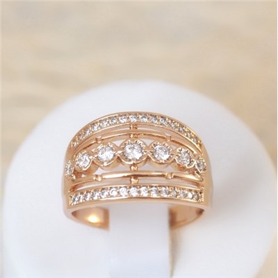 Кольцо позолота  Н01-5037 размер 17 18 19