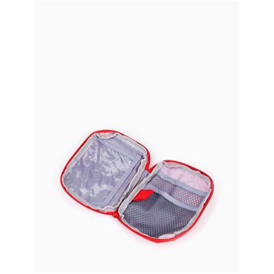 Косметичка-аптечка дорожная на молнии, красная
