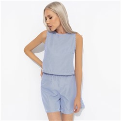 Комплект с шортами на резинке, Любоваться собой (полоска, 2 в 1)