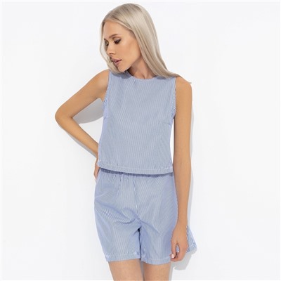 Комплект с шортами на резинке, Любоваться собой (полоска, 2 в 1)