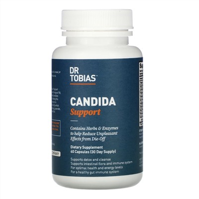 Dr. Tobias, Candida Support, 60 капсул