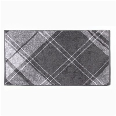 Полотенце махровое «Этель. Клетка», 50×90 см, хлопок 100%, серое