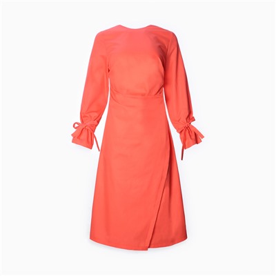 Платье миди женское MINAKU: Casual Collection, красное, размер 44