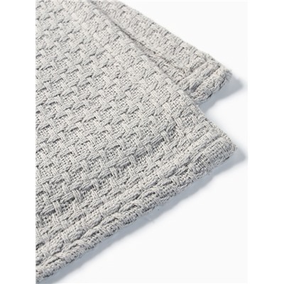 Плед «Этель» Waffle, 220×240 см, серый, 340 г/м²