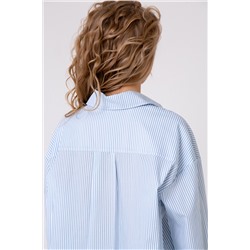 302WHT Рубашка женская удлиненная