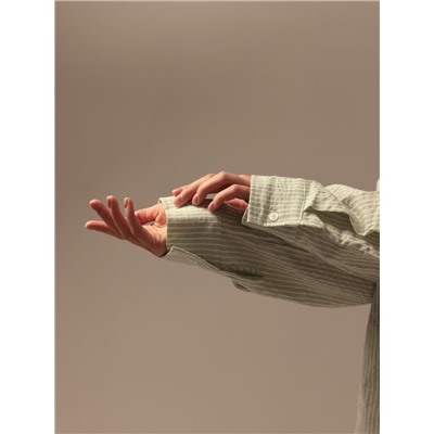 Сорочка ночная женская SL HOME Basic, размер 44-46, зелёная