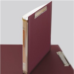 Планшет с расширяющим карманом и прижимом, А4 черный ДПС