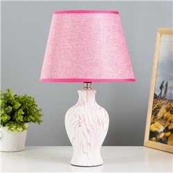 Настольная лампа «Власта» E14 40 Вт белый-розовый 23×23×36 см RISALUX