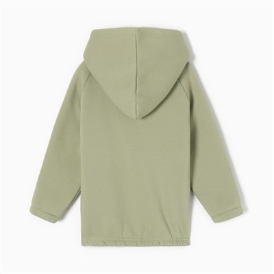 Толстовка (худи) детская MINAKU: CRUSH, оливковая, рост 104 см
