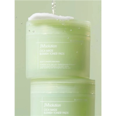JMsolution Успокаивающие тонер-пэды для лица с центеллой / Cica Made Blemish Toner Pads, 100 шт. 28525