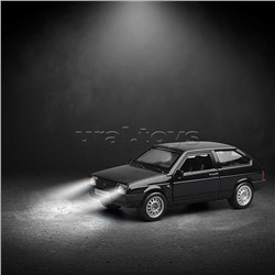 Машина металл LADA 2108 "Спутник", 12см, (свет-звук,откр. дв, баг.) инерц., в коробке
