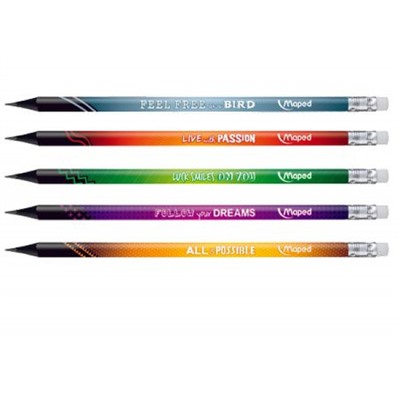 Карандаш черногр. "NAVY PEP’S ENERGY" трехгранный с ластиком НВ 852000 (отгрузка кратно 6шт) Maped