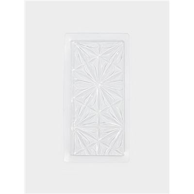 Форма для шоколада «Цветы», пластик, 20.5×10.5×1.5 см, прозрачная