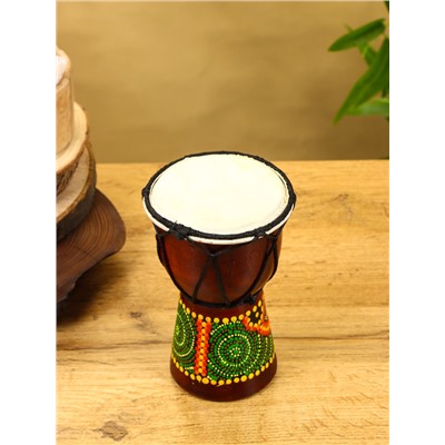 Сувенирный музыкальный инструмент «Барабан Джембе», 9×9×15 см, махагон, МИКС