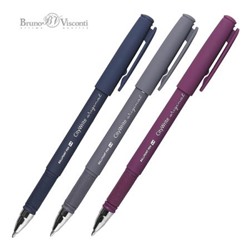 Ручка шариковая масляная 1.0мм "CityWrite ORIGINAL" синяя (3 цвета корпуса) 20-0018 Bruno Visconti