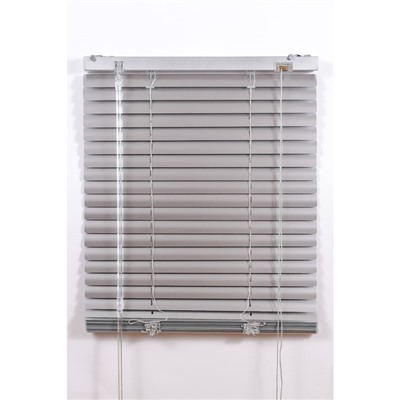 Алюминиевые жалюзи, размер 40×160 см, цвет серебро