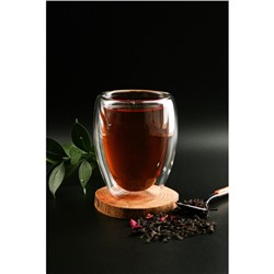 Стакан с двойными стенками Magistro «Олд фэшн», 350 мл, стекло, прозрачный