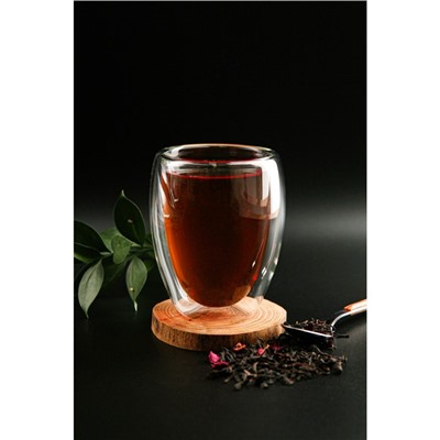 Стакан с двойными стенками Magistro «Олд фэшн», 350 мл, стекло, прозрачный