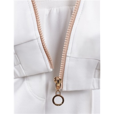 Свободный бомбер с лампасами на молнии из петельчатого футера двухнитки с эластаном