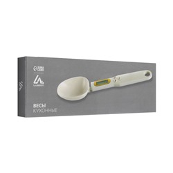 Мерная ложка Luazon LV-507, электронная, до 0.5 кг, белая