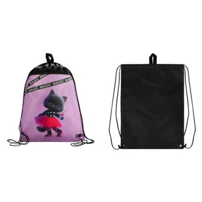 Сумка для сменной обуви 36х48 см "КОШЕЧКА В ЮБОЧКЕ" 69183 Феникс