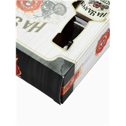 УЦЕНКА Набор «На удачу», гель для душа во флаконе виски, 250 мл и мочалка