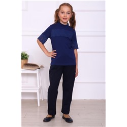 Джемпер Фредерика кор.рукав (Темно-синий)