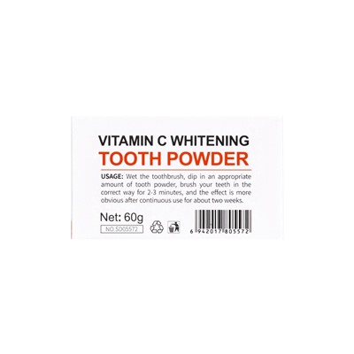 Зубной порошок Sadoer с ароматом апельсина, 60 г