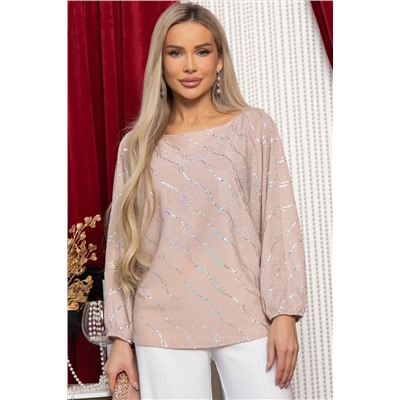 Блуза Путь к сердцу (бежево-розовая) Б14854-30М