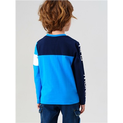 Фуфайка трикотажная для мальчиков (футболка с длинными рукавами)