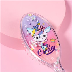 Расчёска-шейкер Ice cream, 5×18(±1) см, рисунок МИКС