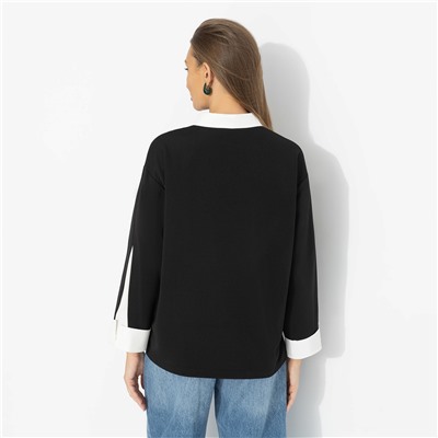 Блуза с имитацией многослойности, Легенда в кадре (эталон)