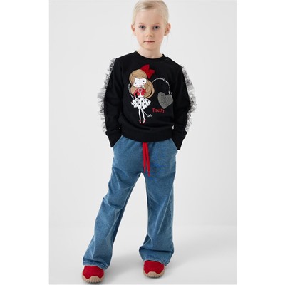 Толстовка трикотажная для девочек PLAYTODAY, 1240919