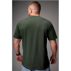 Мужская футболка больших размеров c V-вырезом Happyfox