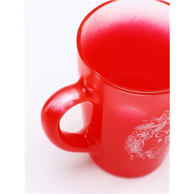 Кружка новогодняя стеклянная «Счастья в Новом году», 300 мл