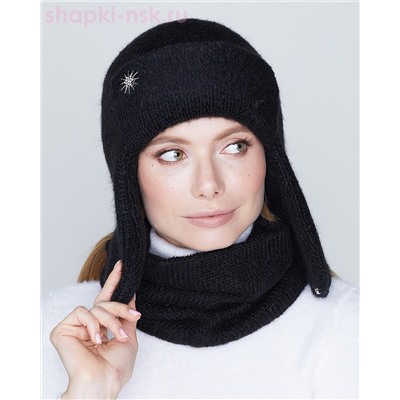 1015 WH Ушанка женская (56-58)