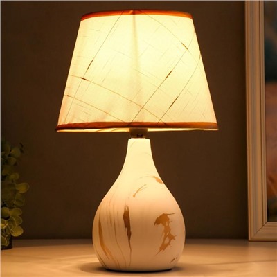 Лампа настольная 16614/1WT E14 40 Вт белый 22.5×22.5×35.5 см RISALUX