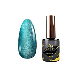 Manita Professional Гель-лак для ногтей с эффектом кошачьего глаза / Crystal Cat Eye №10, 10 мл KRISTALLER, 1110331
