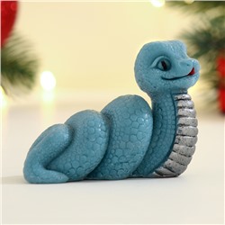 Фигурное мыло «Змейка Льдинка» синее, 50 г