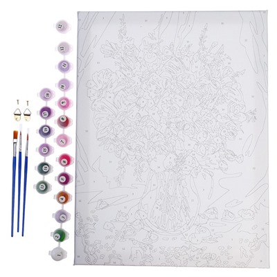 Картина по номерам на холсте с подрамником «Натюрморт с цветами», 30×40 см