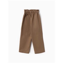 Брюки для девочки, MINAKU, бежевые, рост 98 см