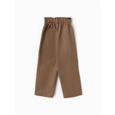 Брюки для девочки, MINAKU, бежевые, рост 98 см