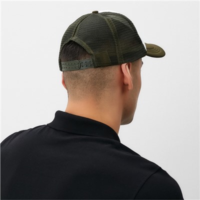 Бейсболка с сеткой MINAKU, зелёный, размер 56-58