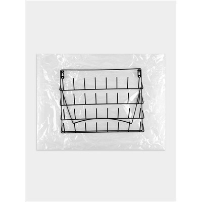 Органайзер-стойка для ниток, настенная/настольная, с подставкой, 40×31 см, чёрный