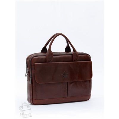 Портфель мужской кожаный 0883Z coffee Zinimsk