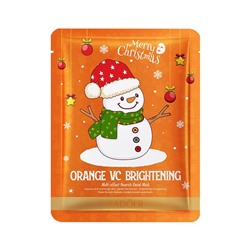 Тканевая маска для лица с витамином C Новогодняя СНЕГОВИК Sadoer