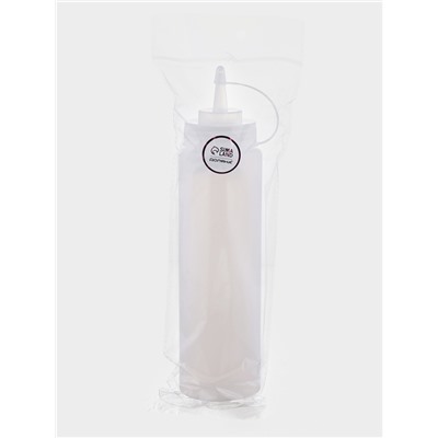 Бутылка для соусов, 700 мл, 26.5×6 см, пластик, белая