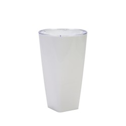 УЦЕНКА Кашпо для цветов со вставкой Plast-Avenue «Грейс», 2.7 л (1.5 л), пластик, белое