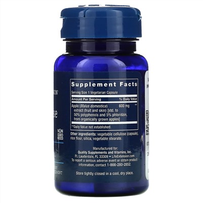 Life Extension, AppleWise, 600 мг, 30 растительных капсул